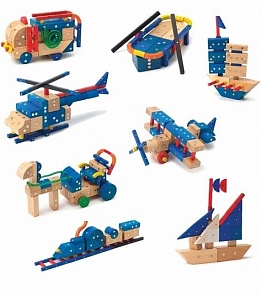 Конструктор магнитный – Транспорт, большой, 110 деталей (Genii Creation, TP10110k)